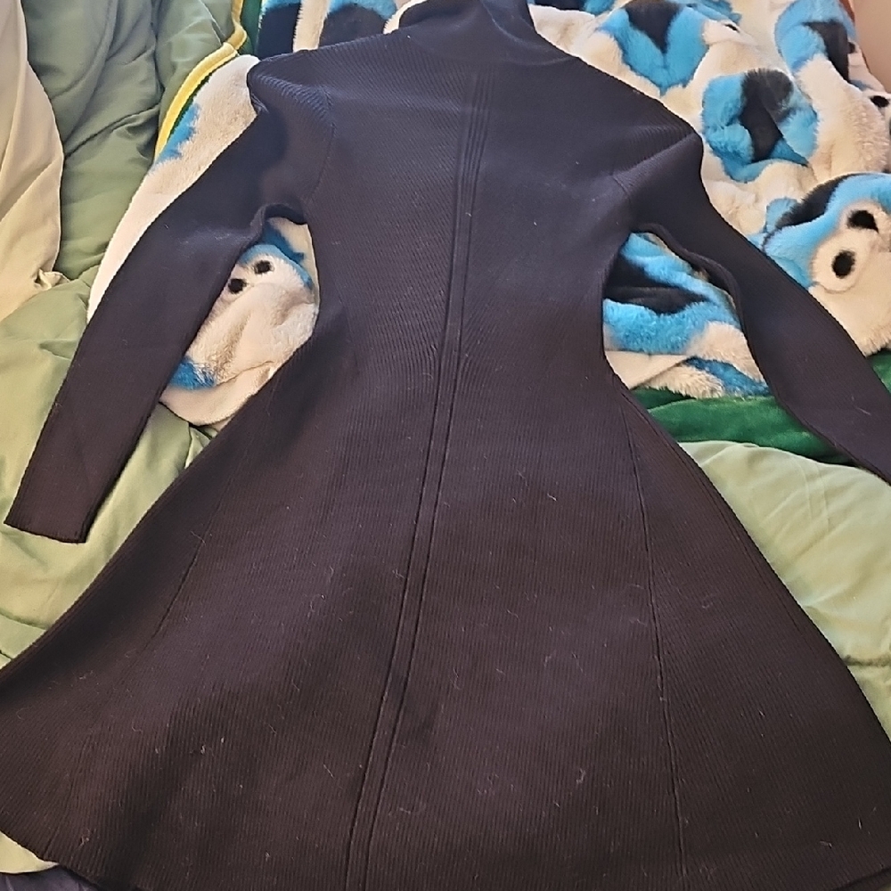 Active USA Black Long Sleeve Dress Size M